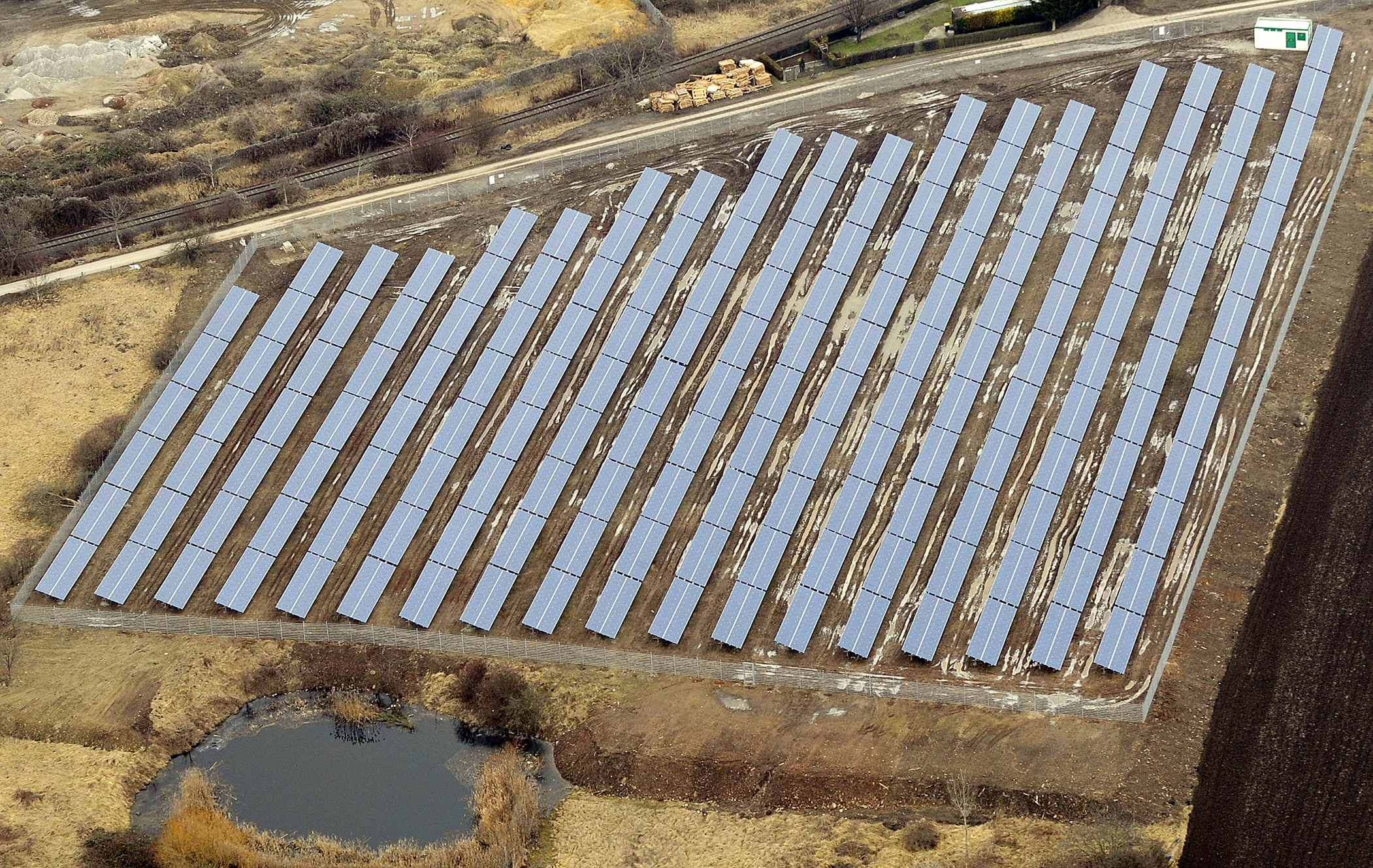 Solar Park Osthofen in Worms, Germany